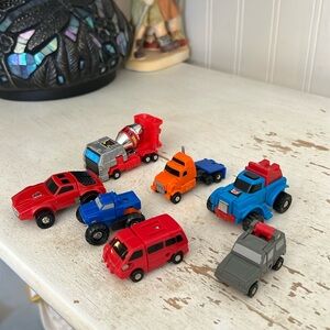 G1 Lot vintage 80s mini transformers cars